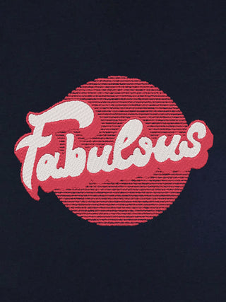 T-shirt Roll Up Brodé "Fabulous"