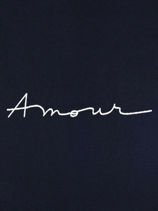 T-shirt Roll Up Brodé "Amour"