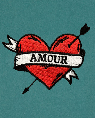 T-shirt Vintage Brodé "Amour"