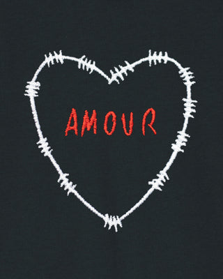 Hoodie à Zip Brodé "Amour"