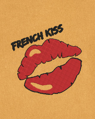 T-shirt Vintage Brodé "French Kiss"