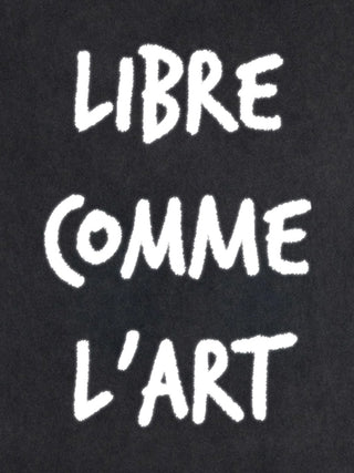 T-shirt Roll Up Brodé "Libre Comme l'art"