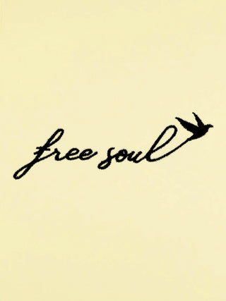 T-shirt Roll Up Brodé "Free Soul"