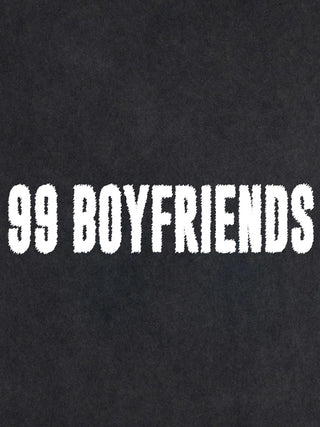 T-shirt Roll Up Brodé "99 Boyfriends"