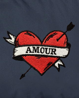 Doudoune Oversize Brodée "Amour"