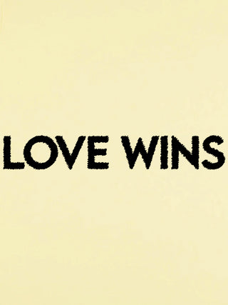 T-shirt Roll Up Brodé "Love Wins"