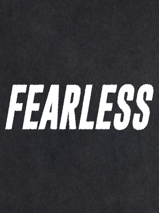 T-shirt Roll Up Brodé "Fearless"