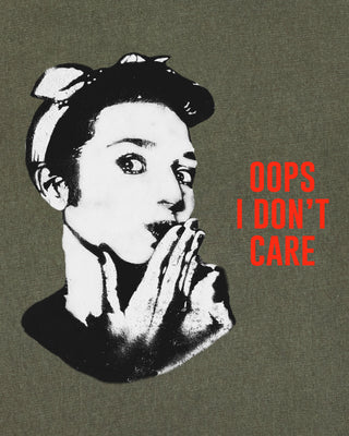 T-shirt Vintage "Oops I Don't Care"