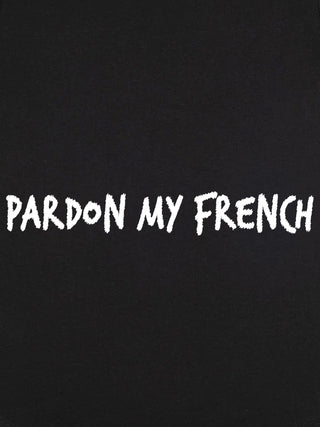 T-shirt Roll Up Brodé "Pardon My French"