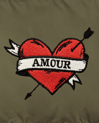 Doudoune Oversize Brodée "Amour"