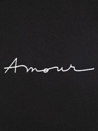 T-shirt Roll Up Brodé "Amour"