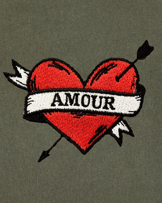 T-shirt Vintage Brodé "Amour"