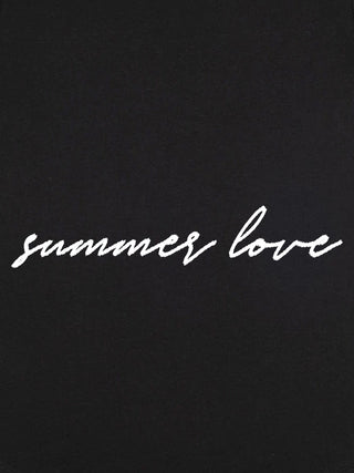 T-shirt Roll Up Brodé "Summer Love"