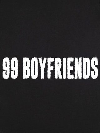 T-shirt Roll Up Brodé "99 Boyfriends"