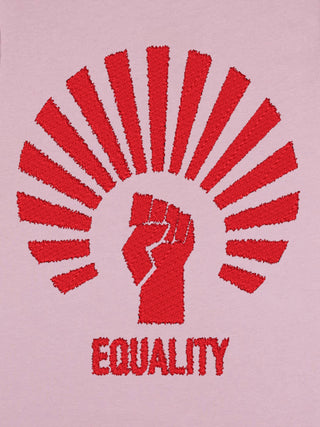 T-shirt Roll Up Brodé "Equality"