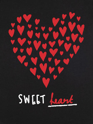 T-shirt Roll Up Brodé "Sweet Heart"