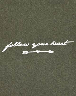 T-shirt Vintage Brodé "Follow Your Heart"