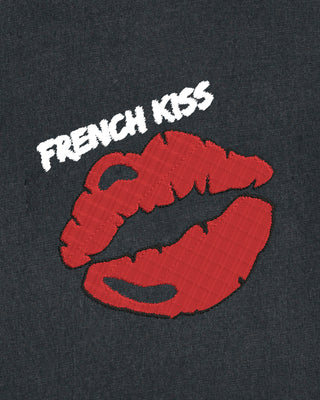 T-shirt Vintage Brodé "French Kiss"