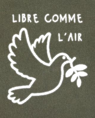 T-shirt Vintage Brodé "Libre Comme l'Air"