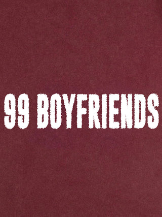 T-shirt Roll Up Brodé "99 Boyfriends"