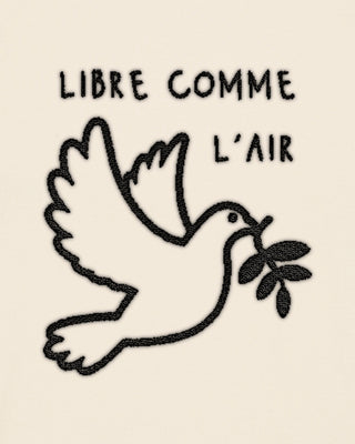 T-shirt Classic Brodé "Libre Comme L'air"