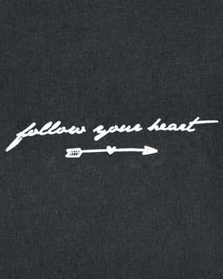 T-shirt Vintage Brodé "Follow Your Heart"