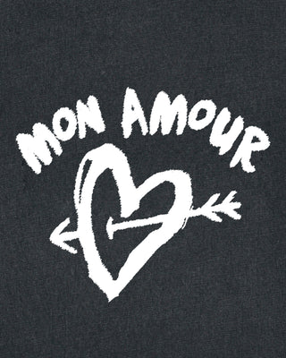 T-shirt Vintage Brodé "Mon Amour"