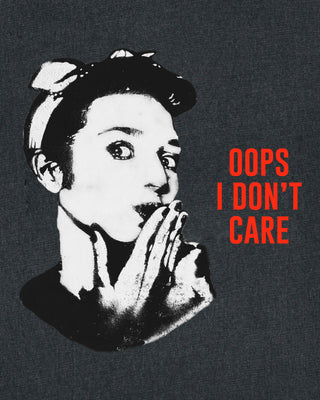 T-shirt Vintage "Oops I Don't Care"