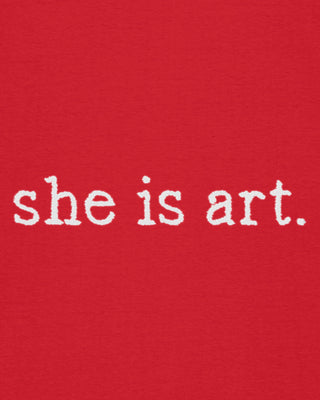 T-shirt Classic Brodé "She is Art"
