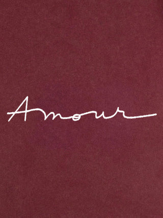 T-shirt Roll Up Brodé "Amour"