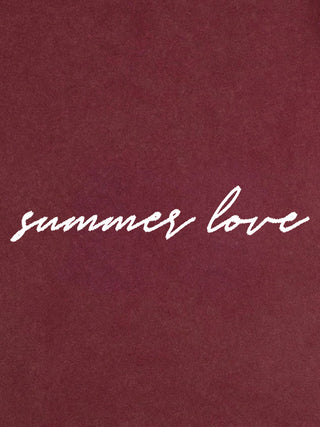 T-shirt Roll Up Brodé "Summer Love"