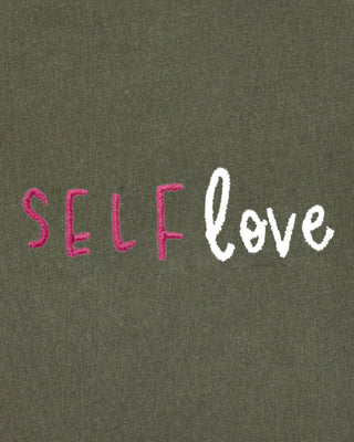 T-shirt Vintage Brodé "Self Love"