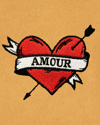 T-shirt Vintage Brodé "Amour"