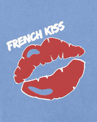 T-shirt Vintage Brodé "French Kiss"