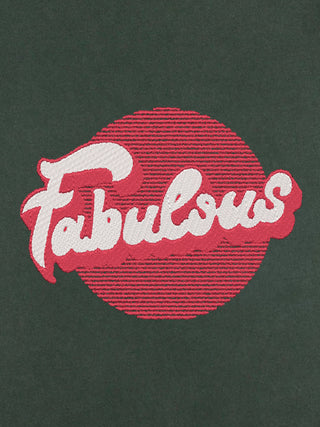 T-shirt Roll Up Brodé "Fabulous"