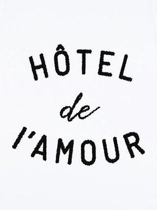 T-shirt Roll Up Brodé "Hôtel de l'Amour"