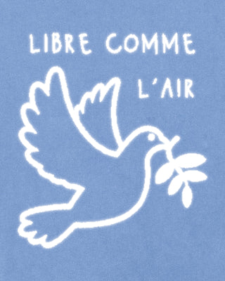 T-shirt Vintage Brodé "Libre Comme l'Air"