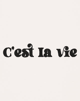 T-shirt Classic Brodé "C'est La Vie"