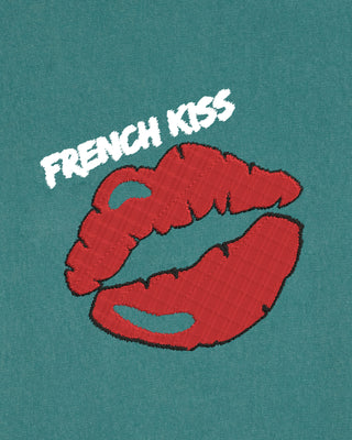 T-shirt Vintage Brodé "French Kiss"