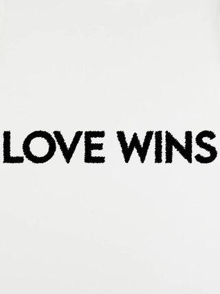 T-shirt Roll Up Brodé "Love Wins"