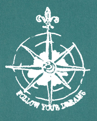 T-shirt Vintage Brodé "Follow Your Dreams"