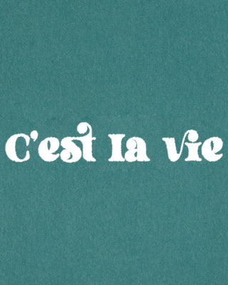 T-shirt Vintage Brodé "C'est La Vie"