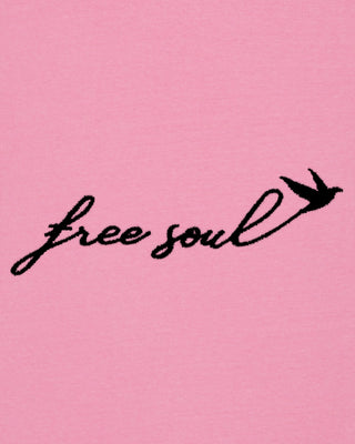 T-shirt Vintage Brodé "Free Soul"