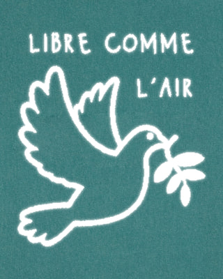 T-shirt Vintage Brodé "Libre Comme l'Air"