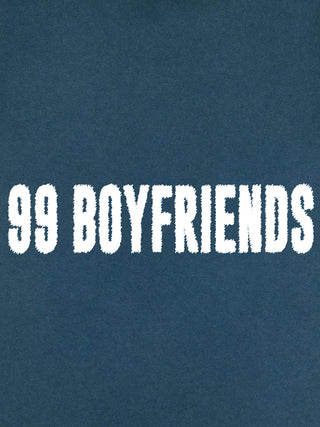 T-shirt Roll Up Brodé "99 Boyfriends"