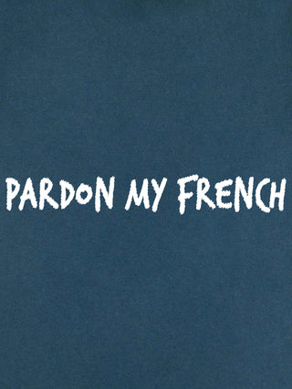 T-shirt Roll Up Brodé "Pardon My French"