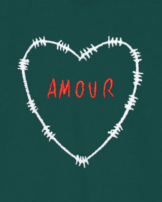 Hoodie à Zip Brodé "Amour"