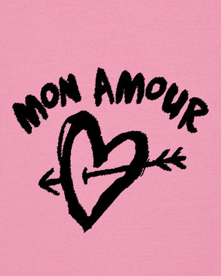 T-shirt Vintage Brodé "Mon Amour"