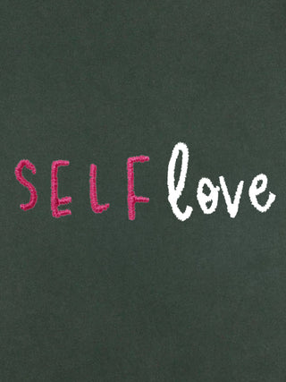 T-shirt Roll Up Brodé "Self Love"