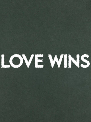 T-shirt Roll Up Brodé "Love Wins"